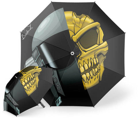 Parapluie Tête de Mort Futuriste