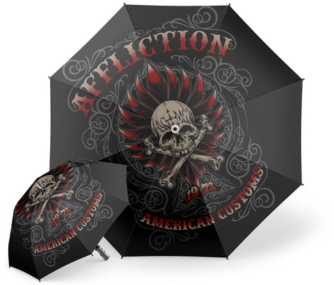Parapluie Tête de Mort Gothique
