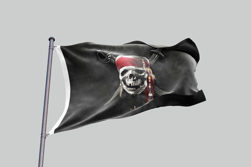 Drapeau Crâne Pirate