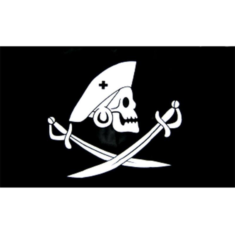 Drapeau Pirate Jolly Roger Crâne Os Tête de mort - 90*150 cm