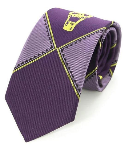 Cravate Crâne Violet