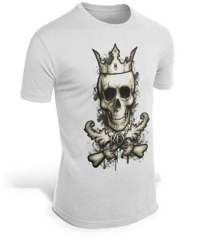 T-Shirt Crâne Avec Couronne