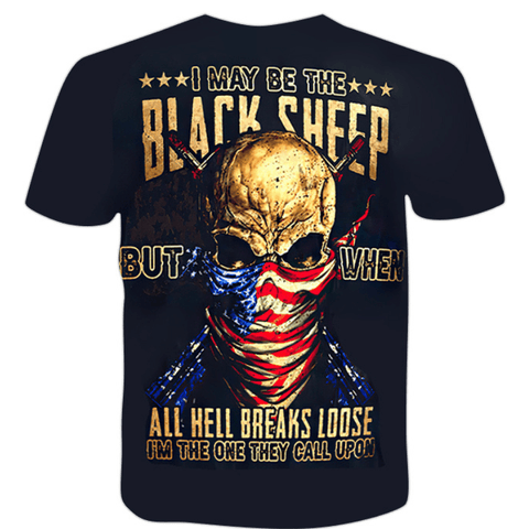 T-Shirt Tête de Mort Héros des Enfers