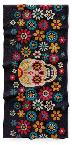 serviette skull mexicain