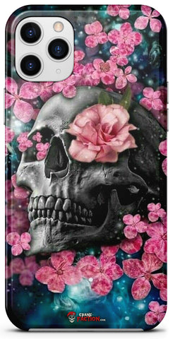 Coque Crâne Et Fleur