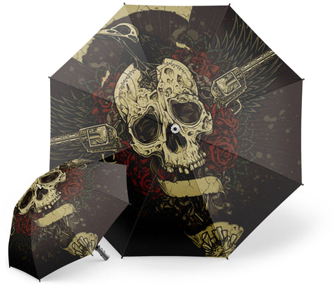 Parapluie Tête de Mort Cowboy