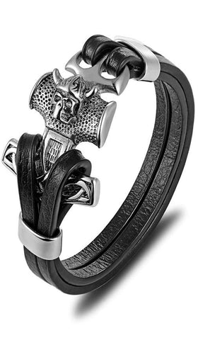 Bracelet Cuir Homme Viking