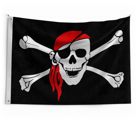 Drapeau Pirate pour mât (modèle 3)