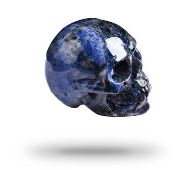 Crâne de Cristal Bleu