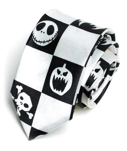 Cravate Tête de Mort Halloween