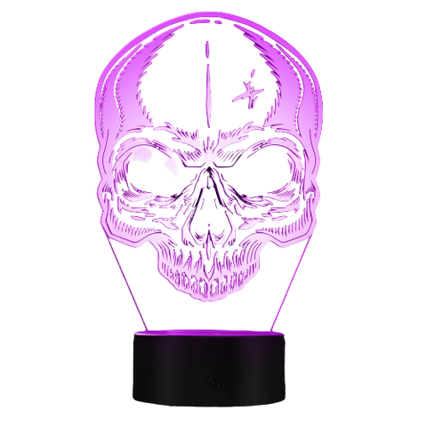 Lampe LED Tête de Mort