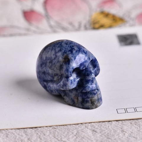 crâne lapis lazuli