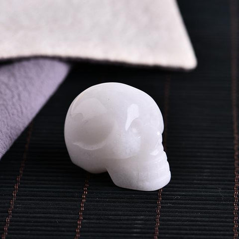 crâne quartz blanc
