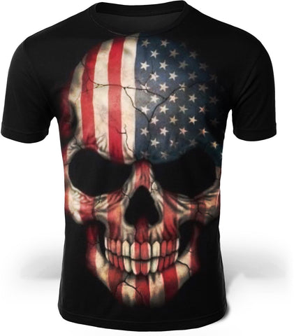 T-Shirt Crâne USA